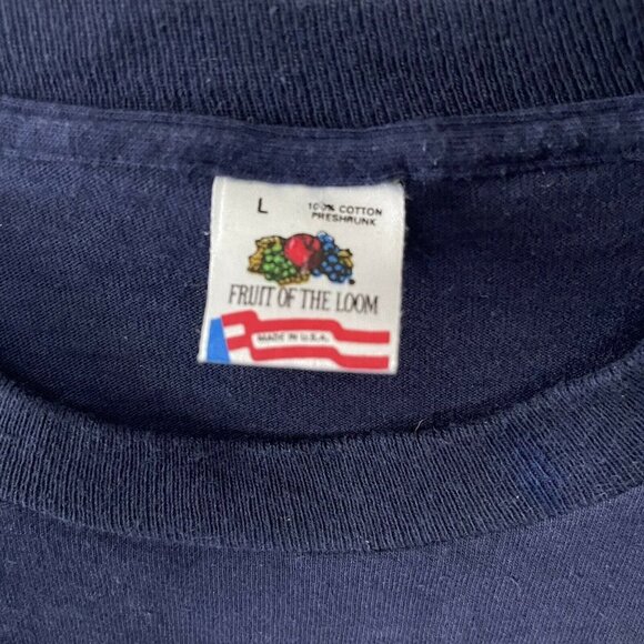 Vintage Syracuse University Orangemen T-shirt USA Large 2 Sided Graphic Print - Picture 8 of 12